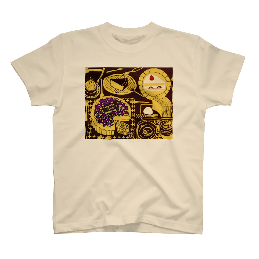 大和屋履物店の真夜中のチェリーパイとプリン｜工房カモ スタンダードTシャツ