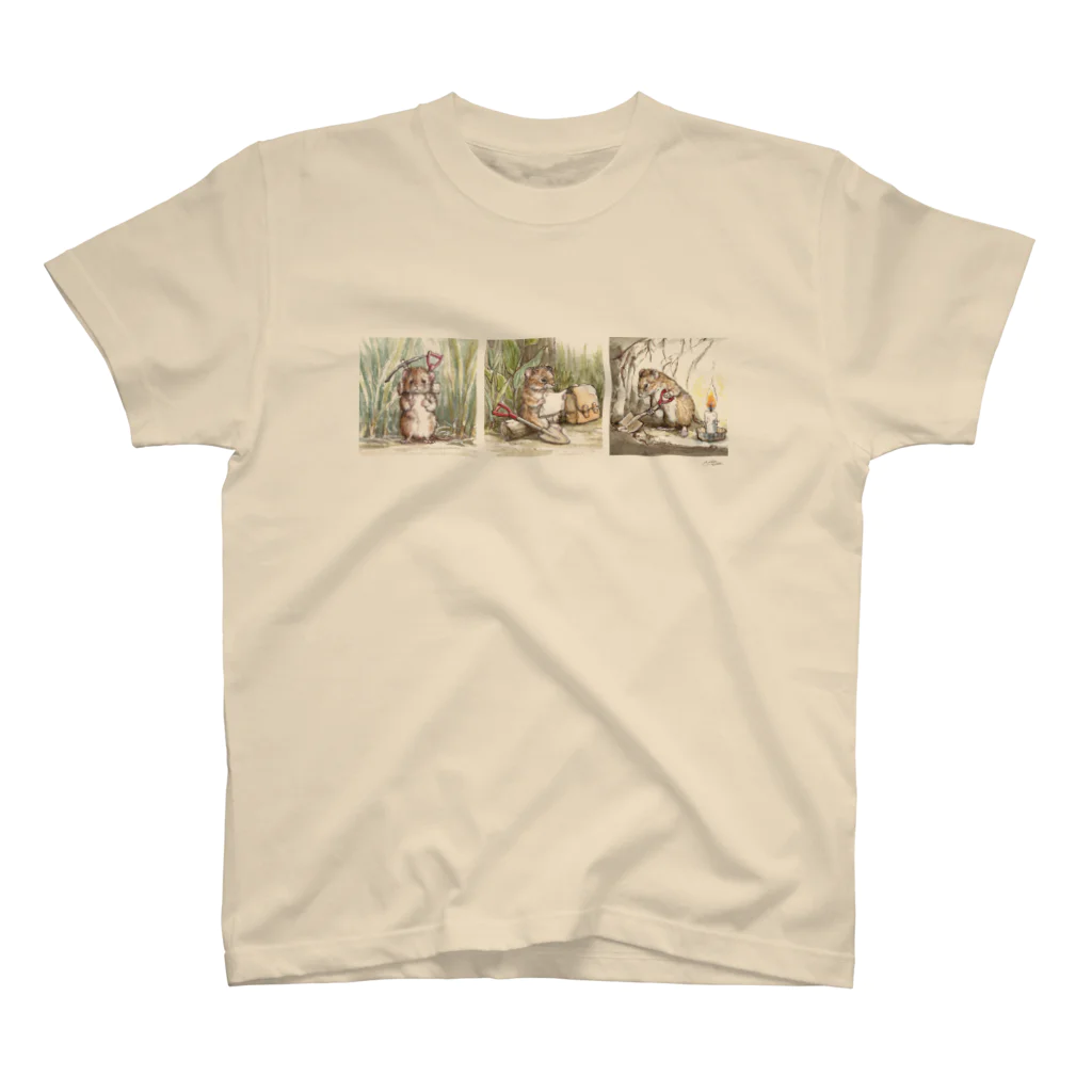 Mika ＠hammytouchの70前面プリント_3コマ『たからさがし』 Regular Fit T-Shirt