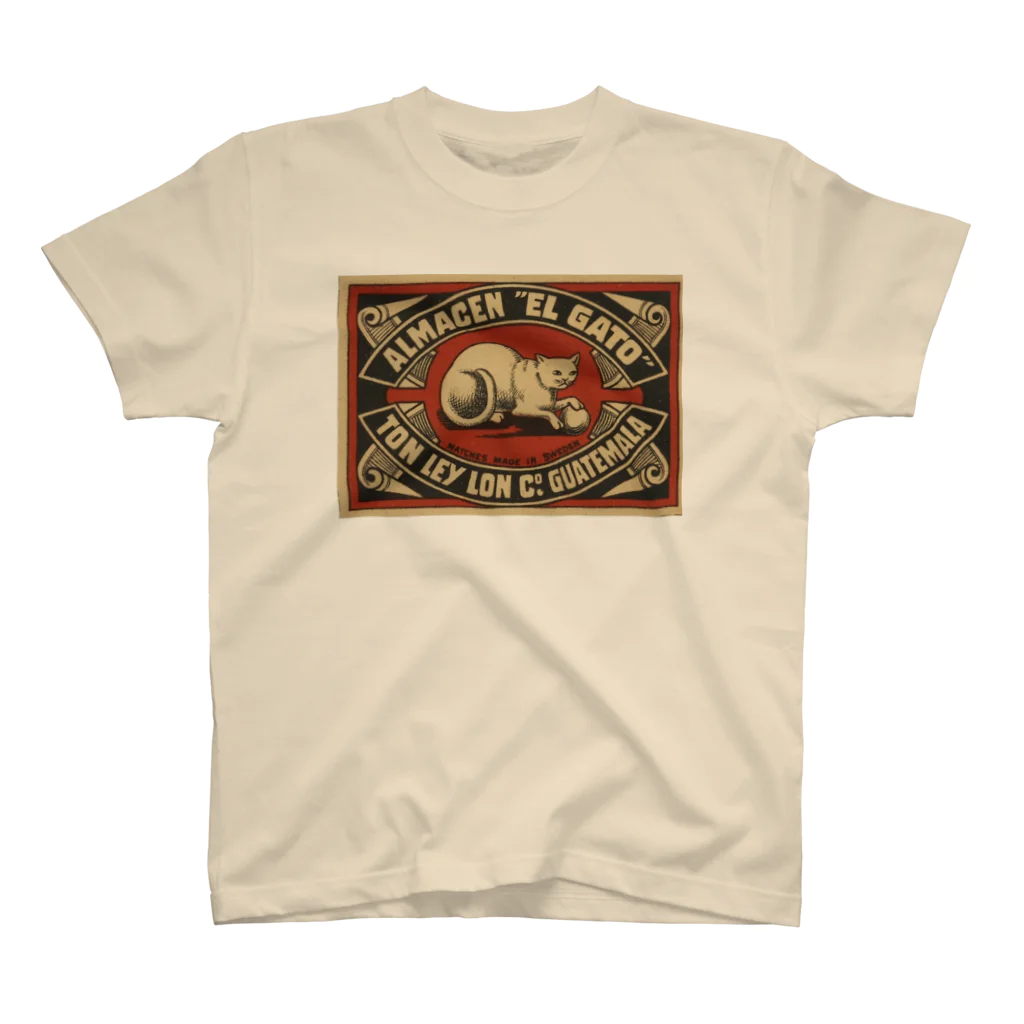 YS VINTAGE WORKSのスウェーデン　マッチ箱　グアテマラEL GATO猫 Regular Fit T-Shirt