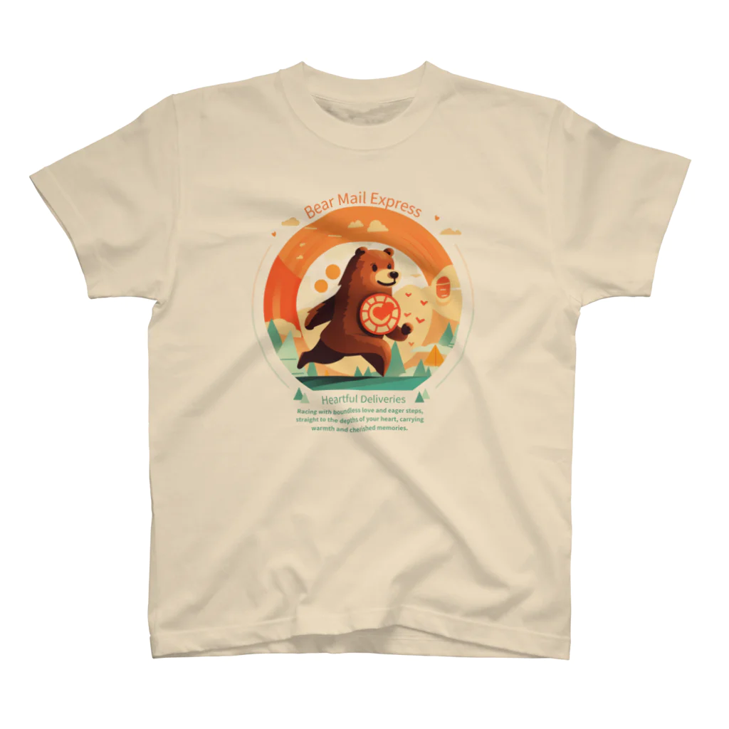 Yaya-rrのクマメール便 Regular Fit T-Shirt