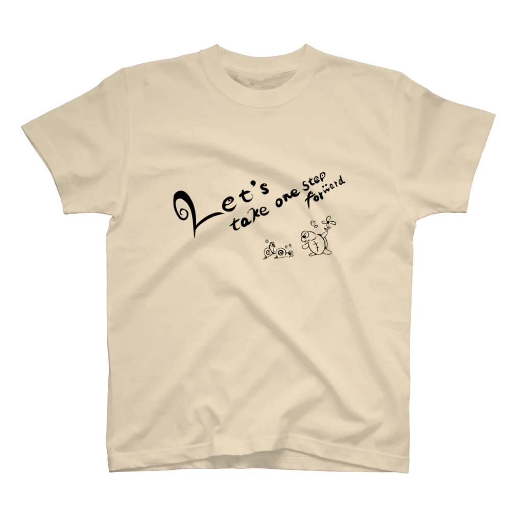 ZAKUTON SHOPのLet's take one step forward スタンダードTシャツ