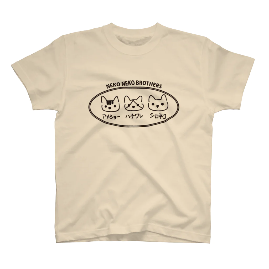 REDMOON_SAPPOROのNEKONEKO BROTHERS スタンダードTシャツ