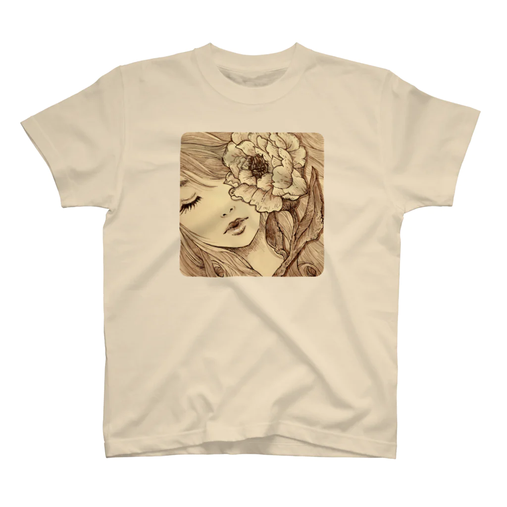 harupink🌸ペット似顔絵illustのsleeping beauty 眠り姫 スタンダードTシャツ