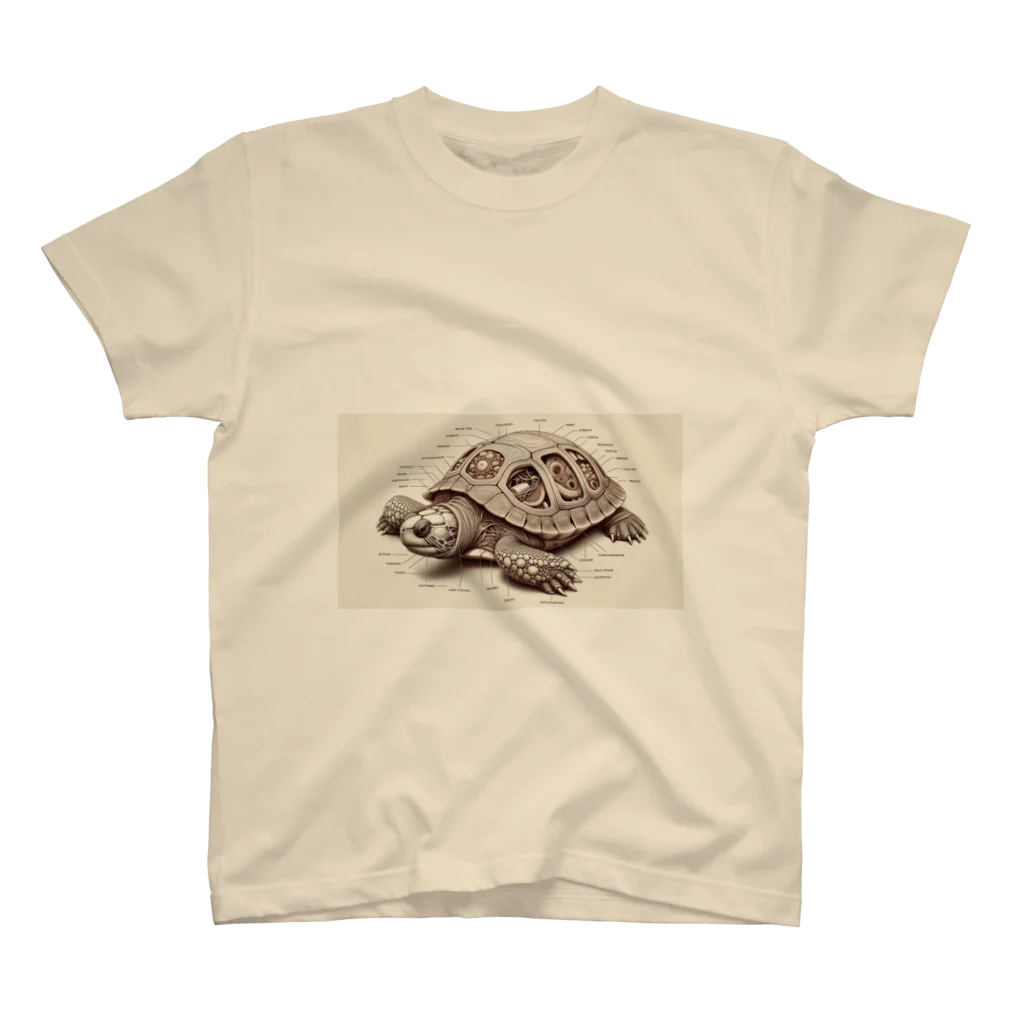楽器と動物の亀3 Regular Fit T-Shirt