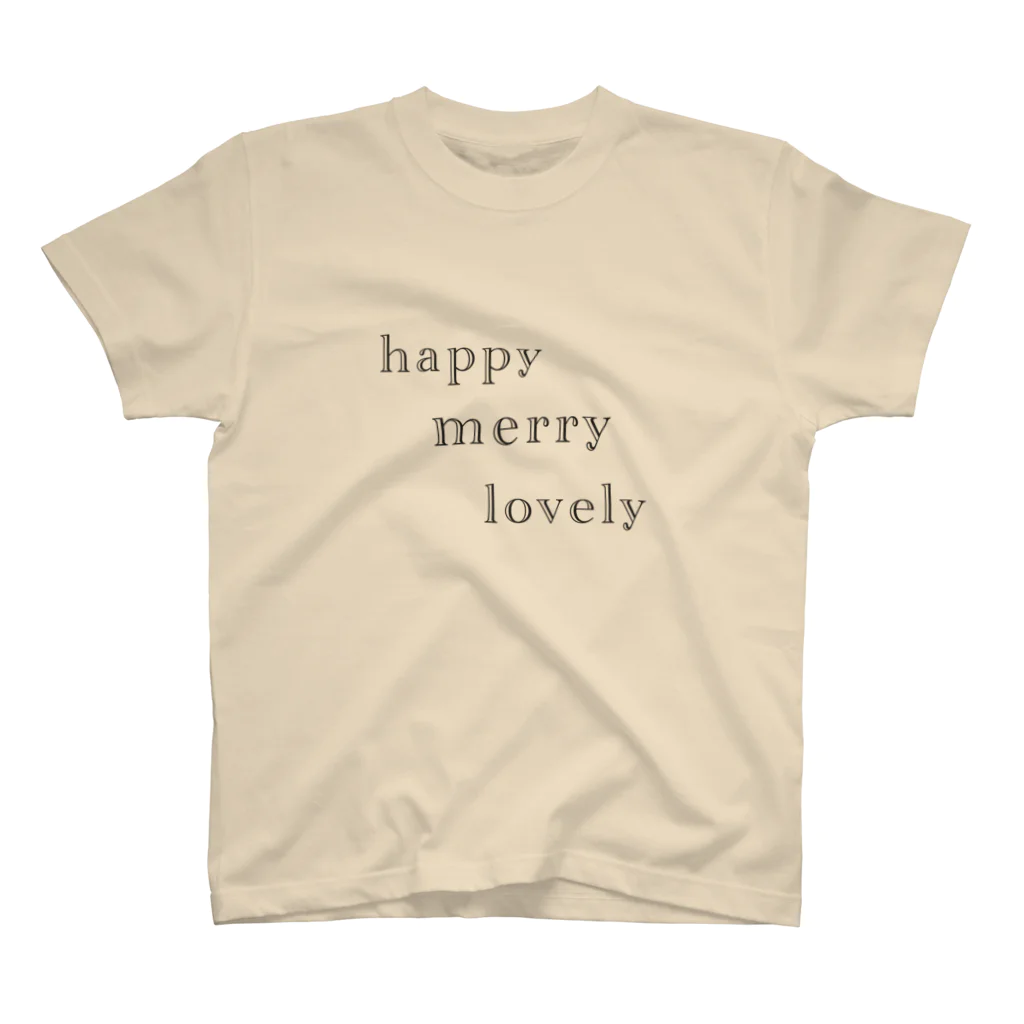 おぼこ屋のhappy merry lovely スタンダードTシャツ