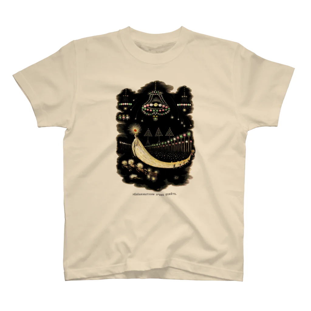 古書　天牛書店のグランヴィル 彗星の遊歴 ＜アンティーク イラスト＞ Regular Fit T-Shirt