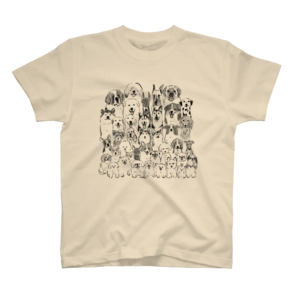 ぺろぺろぺろぺろ【せいこせんせい】のわんちゃん大集合　犬【せいこせんせい】 Regular Fit T-Shirt