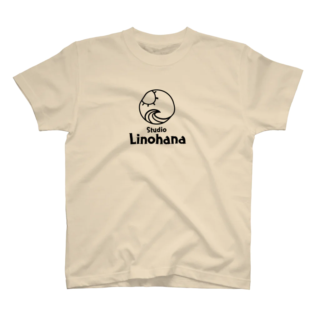 Studio LinohanaのLinohanaミニロゴ×ブラックロゴ スタンダードTシャツ