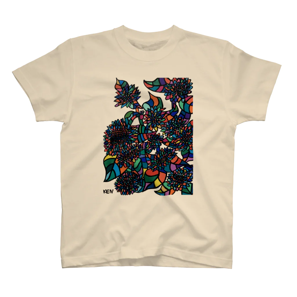 artman galleryのいくたけん『ミニひまわり』 Regular Fit T-Shirt
