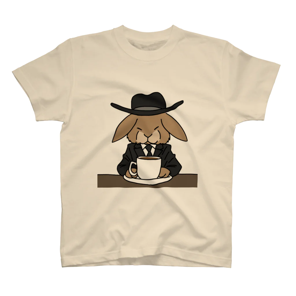 ショップ・Yumeri🌙のうさぎコーヒー スタンダードTシャツ