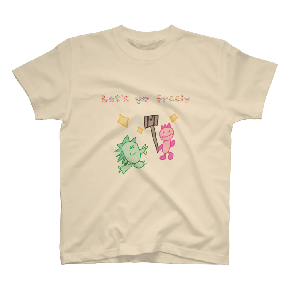 ねこの自由にいこうよ スタンダードTシャツ