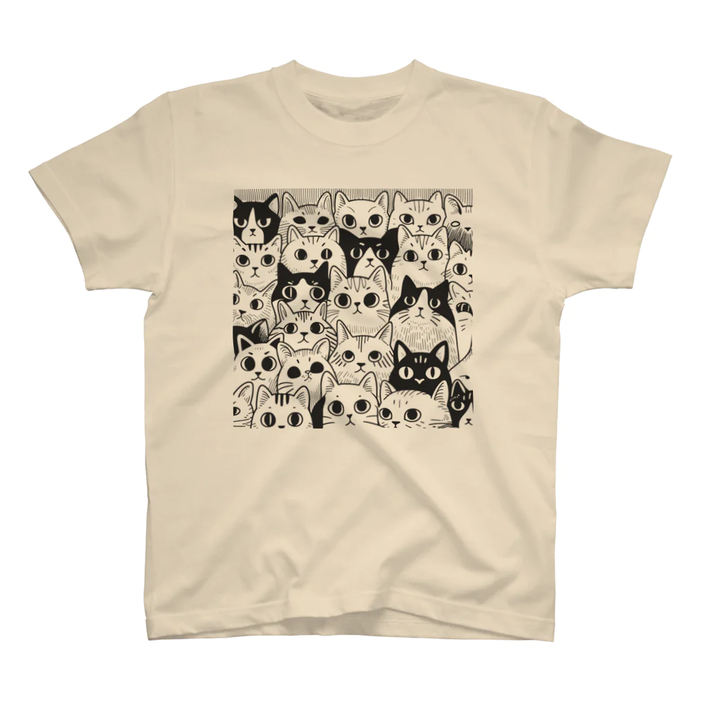 よろずや 重月の猫の小宇宙（ねこのこうちゅう） Regular Fit T-Shirt