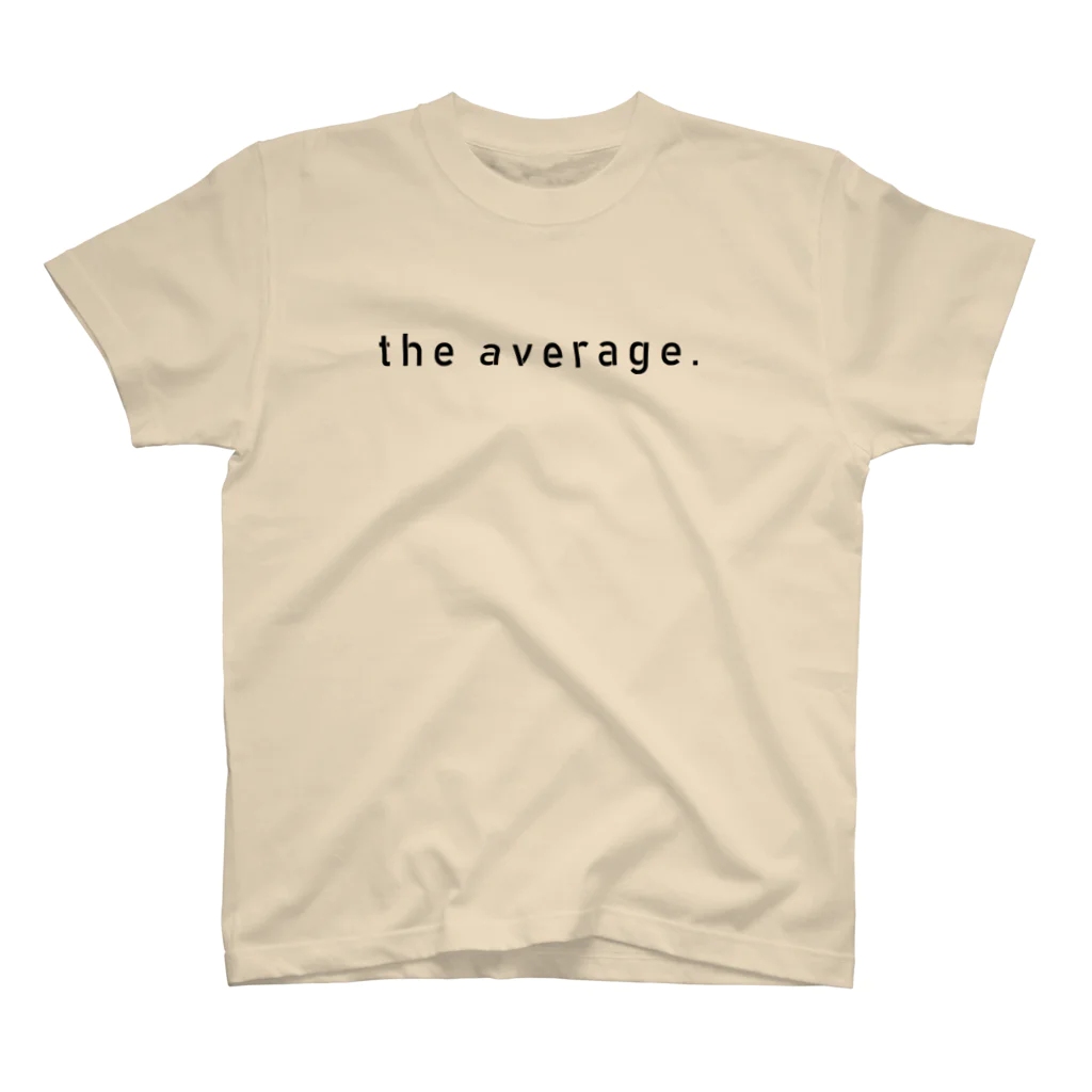 the average のかくかくロゴ（黒） スタンダードTシャツ