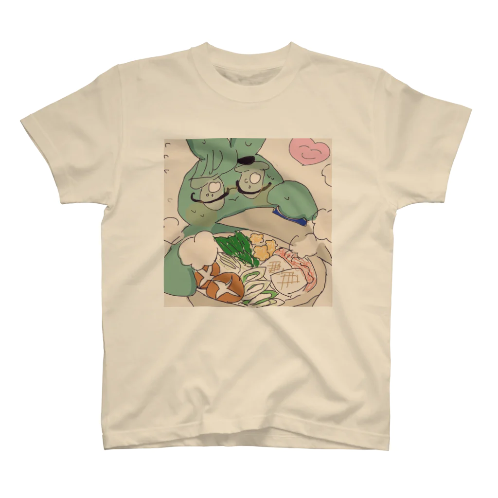 葉のうさぎのエビシくんお鍋 Regular Fit T-Shirt