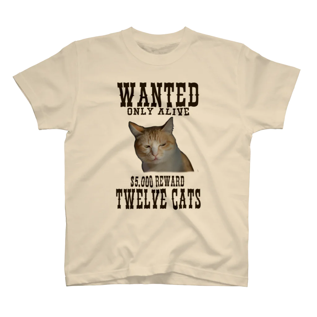 Twelve CatsのWANTED! スタンダードTシャツ