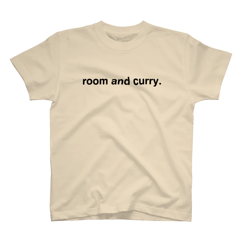 blancheのroom and curry. black Regular Fit T-Shirt