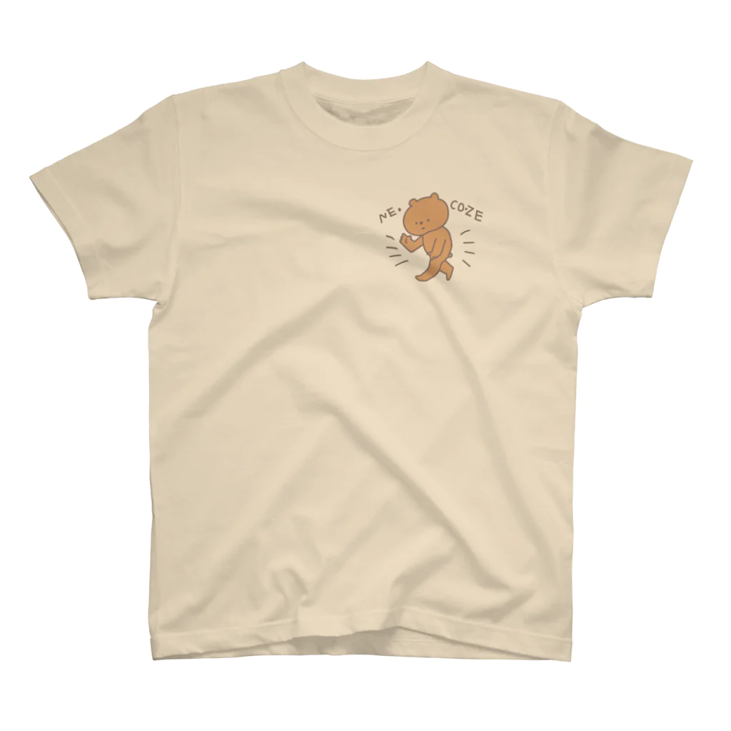 SAKURA-SAKURAのねこ背くまくん Regular Fit T-Shirt