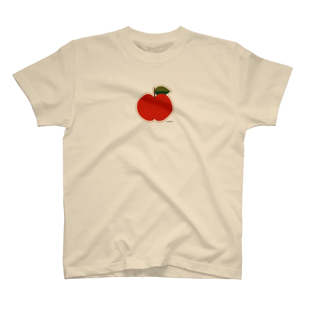 たかせ ゆづきのりんごのアップリケ スタンダードTシャツ