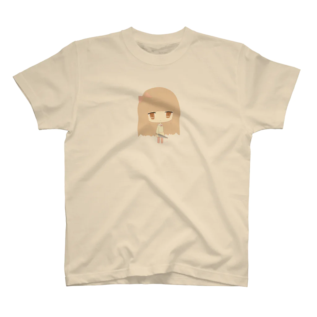 yuuの包丁りぼん女の子 Regular Fit T-Shirt