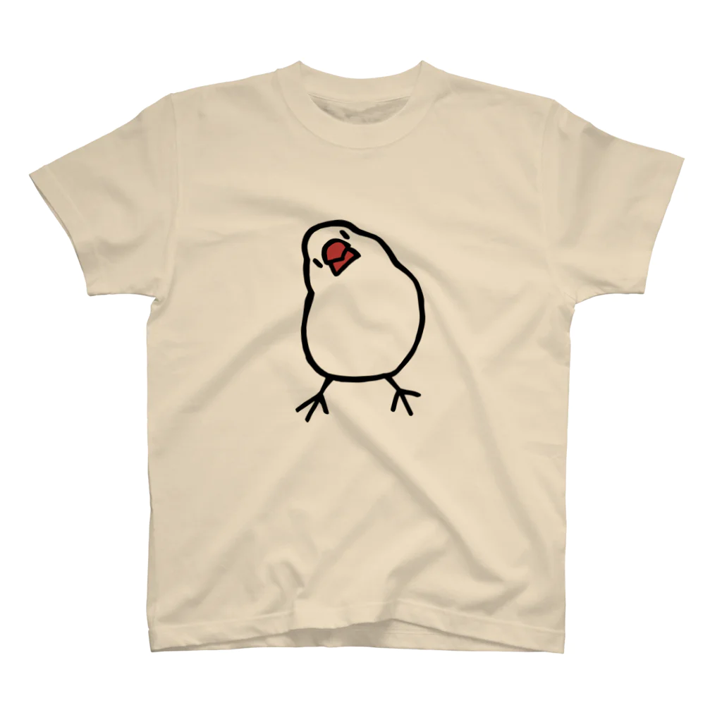 243のかしげる文鳥 スタンダードTシャツ