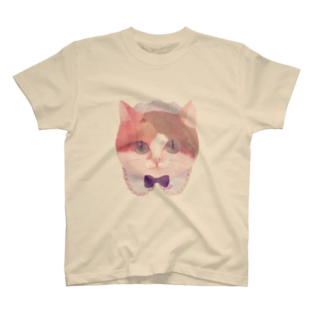 ねこかりんのみけねこのメイドさん スタンダードTシャツ