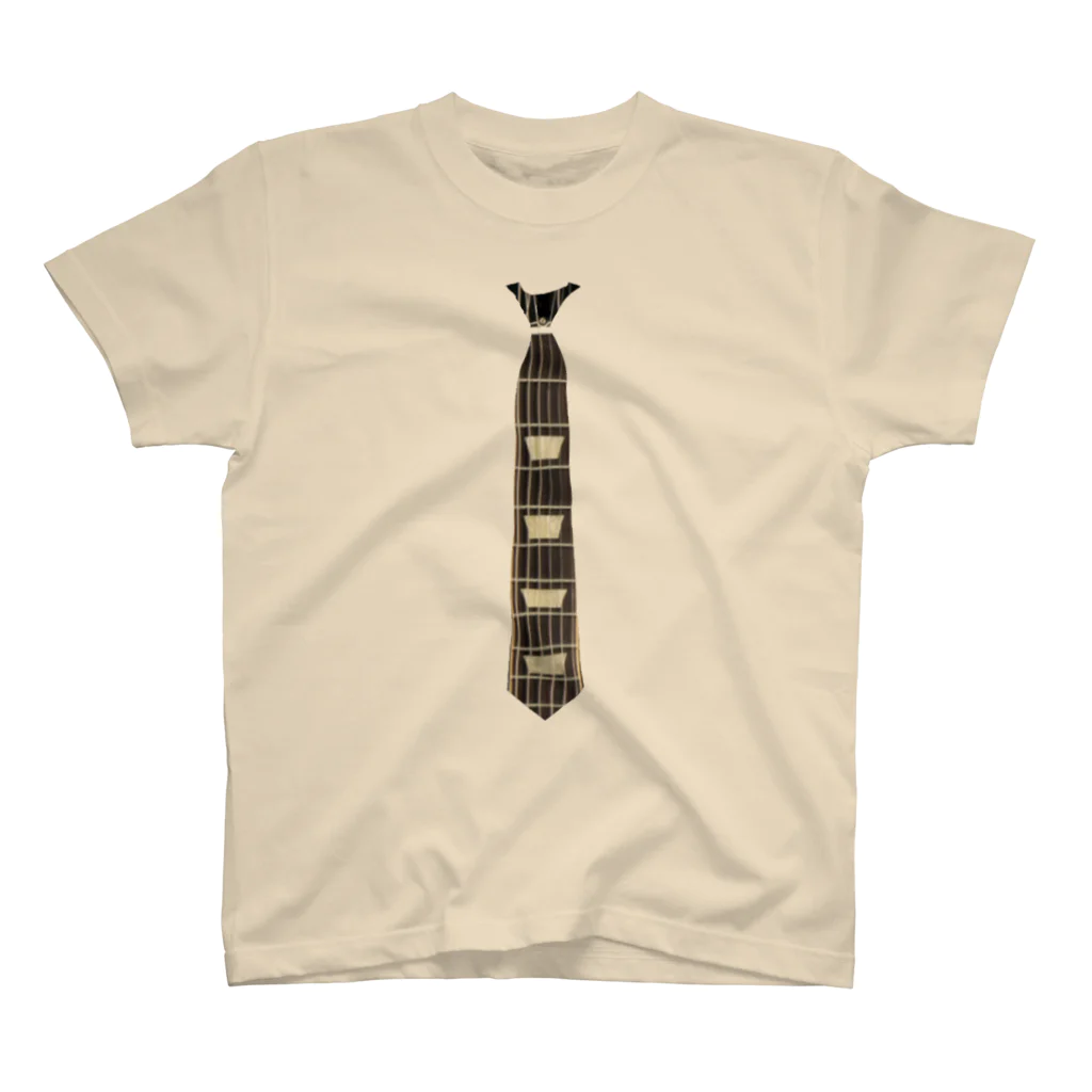 musicshop BOBの"ネック"タイ -  "neck"tie スタンダードTシャツ