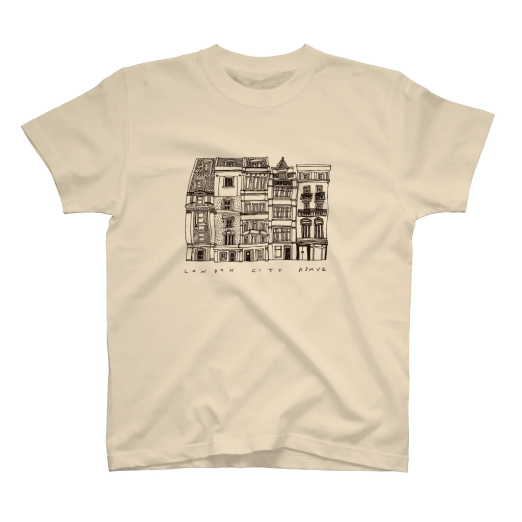 コジマユイの【黒線】LONDON CITY スタンダードTシャツ