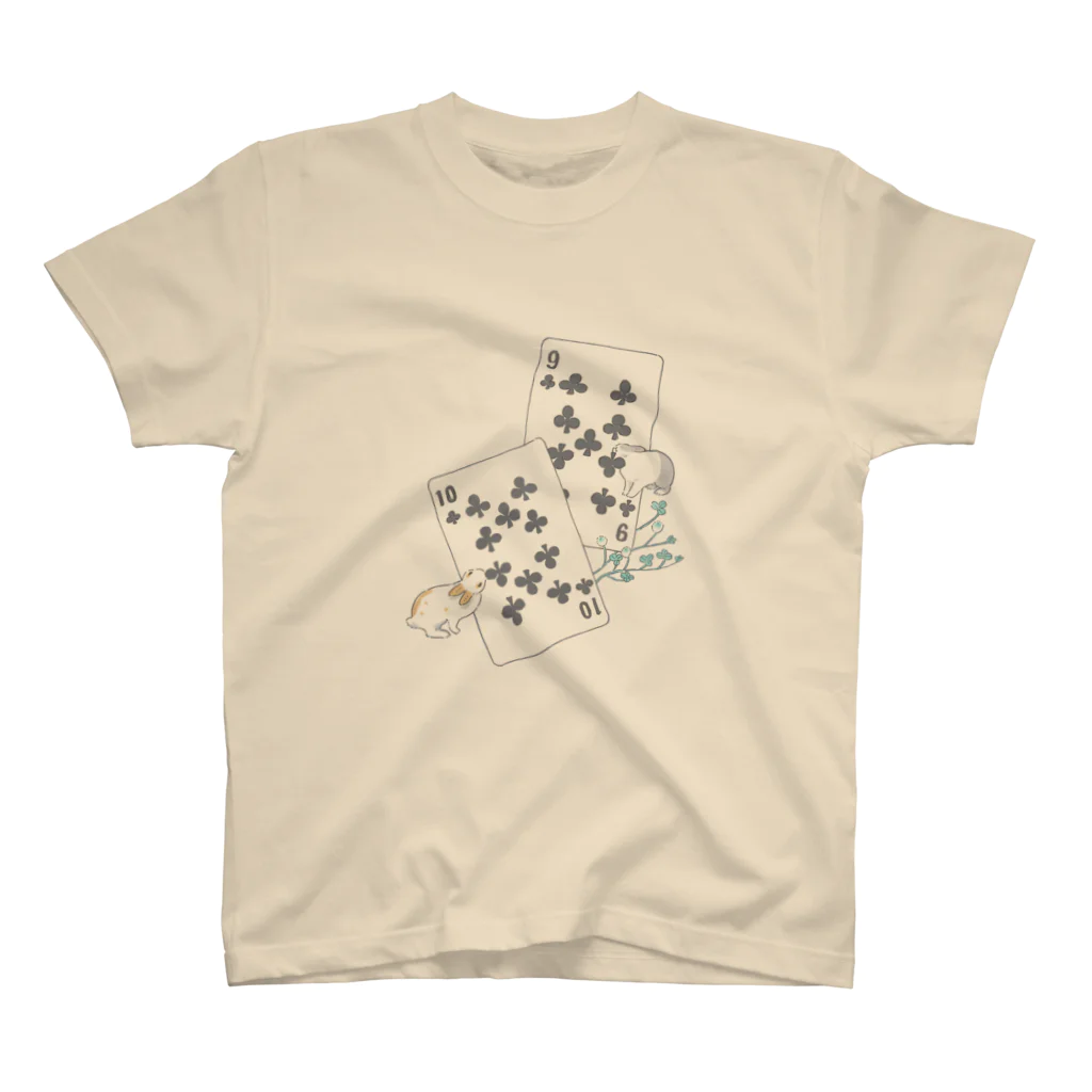 SCHINAKO'Sのトランプのうさぎさん（クローバー） Regular Fit T-Shirt