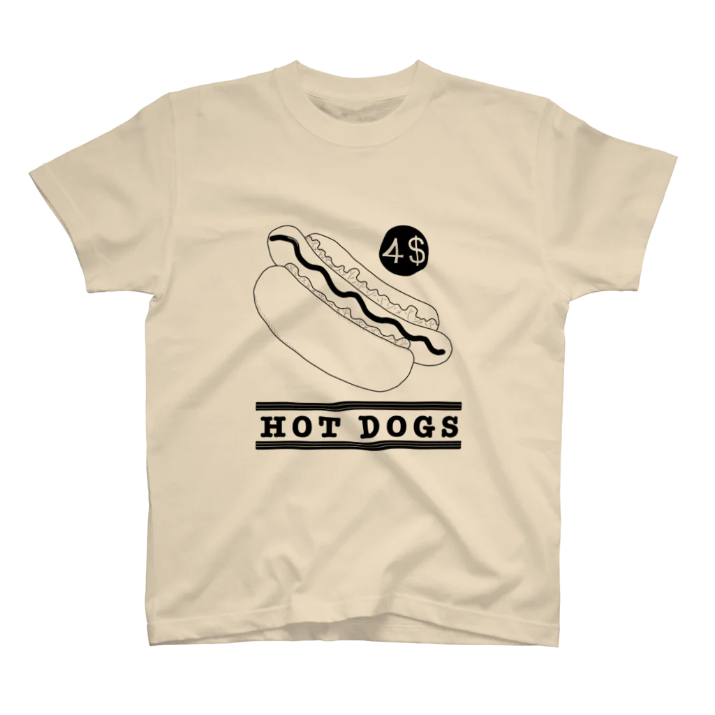 meMEmeのHOT DOGS Regular Fit T-Shirt