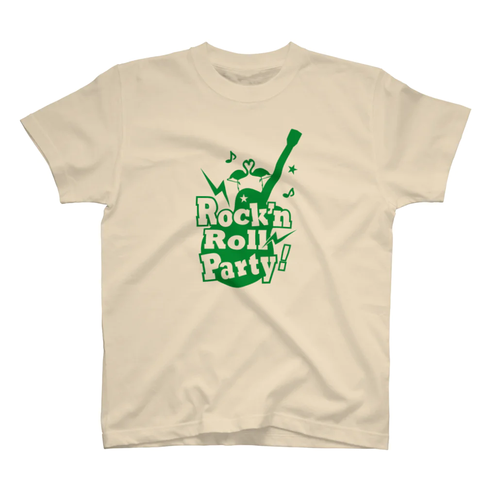 punkpantherのRock'n Roll Party green スタンダードTシャツ