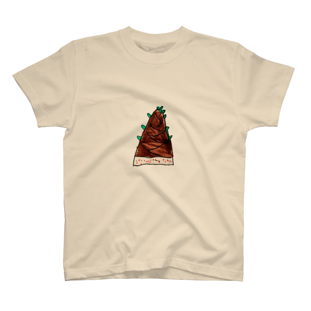 さとやま図案のタケノコTシャツ Regular Fit T-Shirt