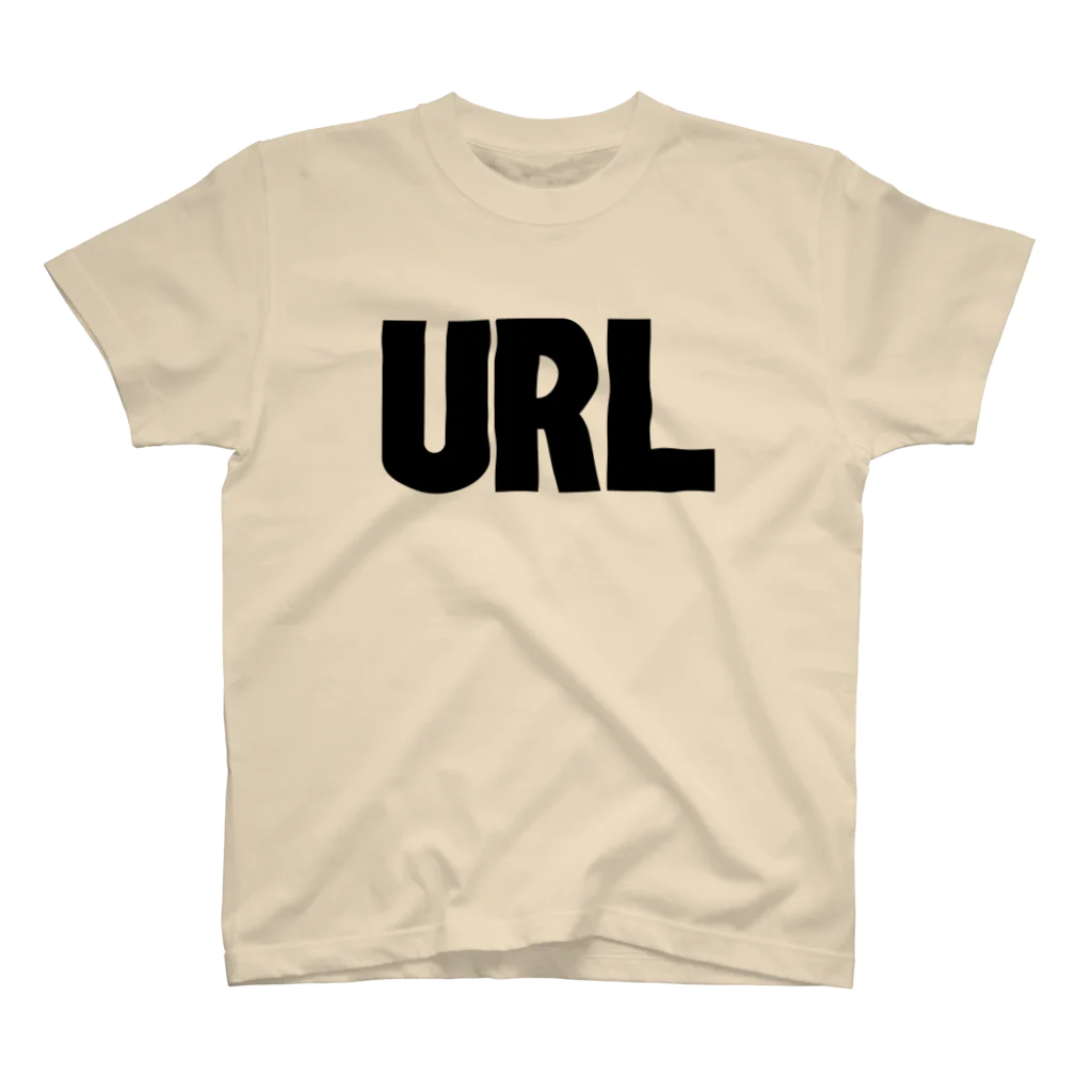 URLのURL黒-01 スタンダードTシャツ