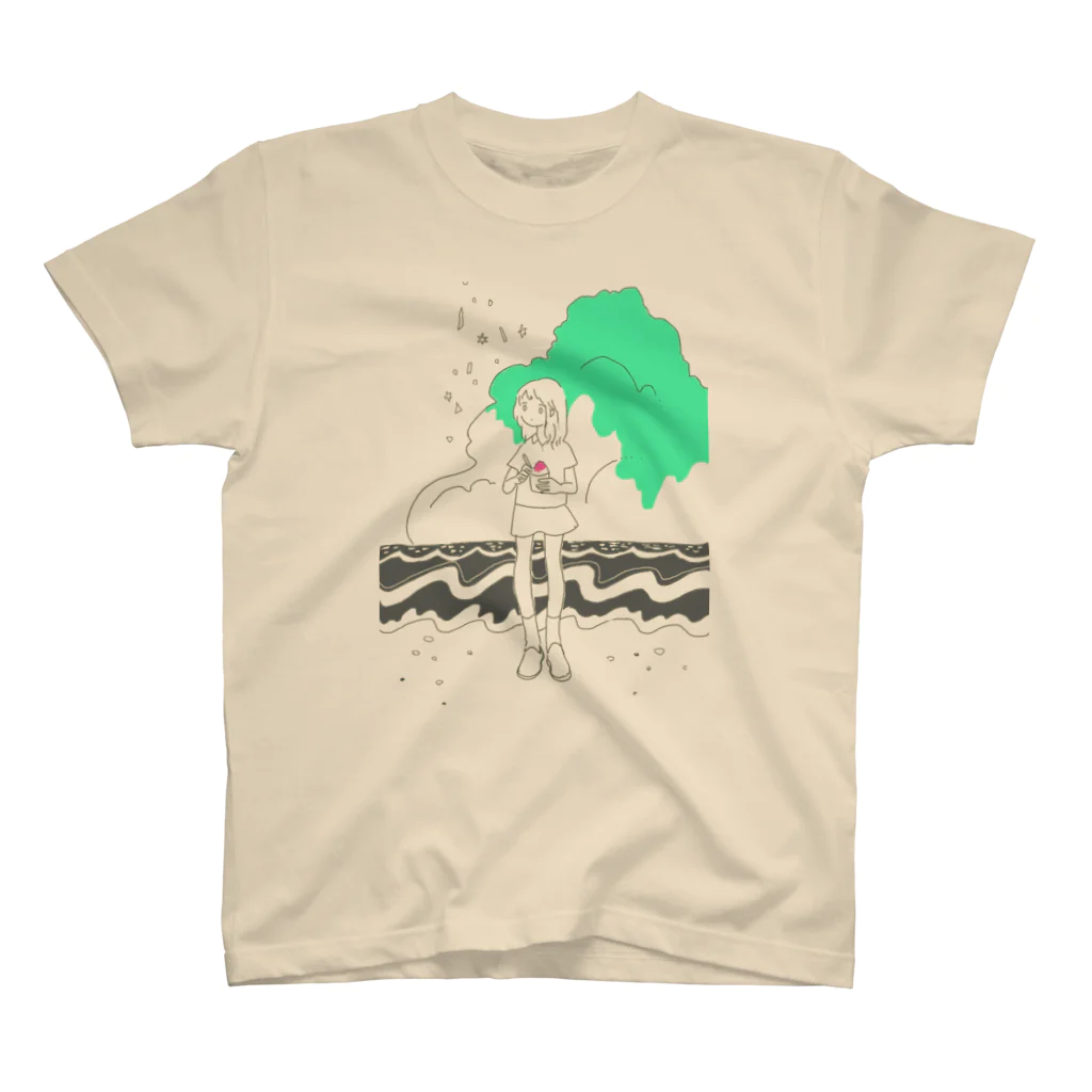 さかなの入道雲とかきごおり スタンダードTシャツ