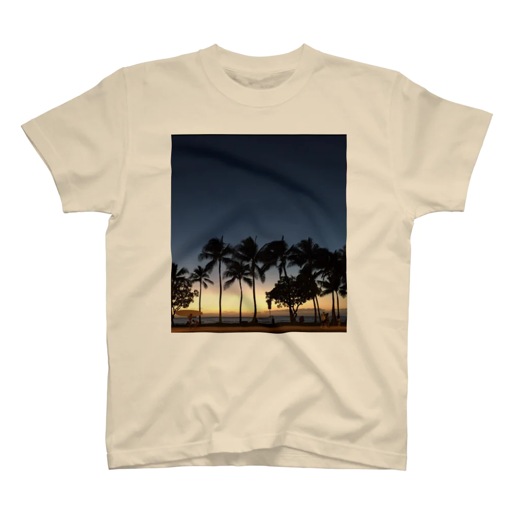 芸術シャツのハワイのビーチ！ スタンダードTシャツ