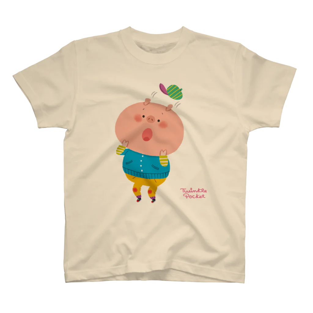 トゥインクルポケット　さくま育のびっくりぶたくん Regular Fit T-Shirt