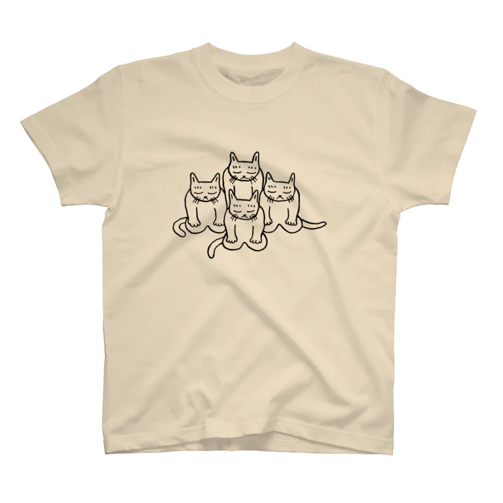 mikepunchの猫のもくとう スタンダードTシャツ