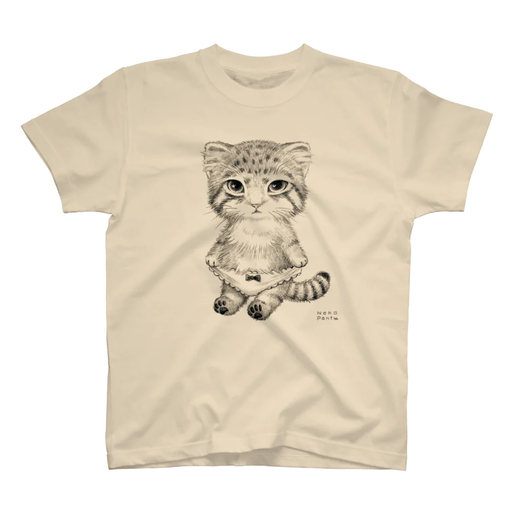 ねこぱんつのマヌルねこぱんつ スタンダードTシャツ