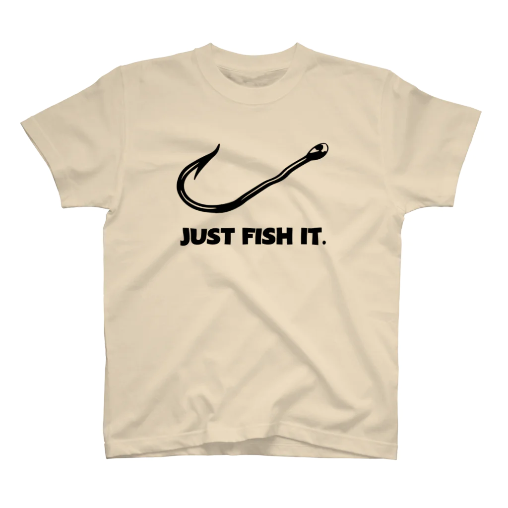 gemgemshopのJUST FISH IT (ナイキ パロディー) Regular Fit T-Shirt