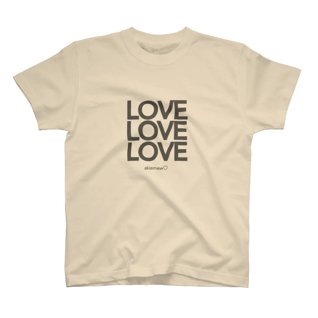 akiemew♡のLOVELOVELOVE スタンダードTシャツ