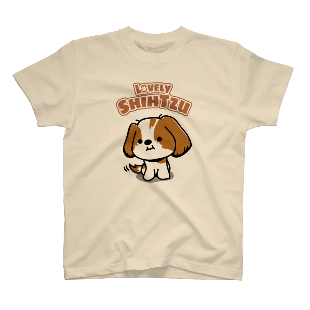 ぽんずのLovelyシーズー犬グッズのゆるかわシーズーＴシャツ#1 スタンダードTシャツ