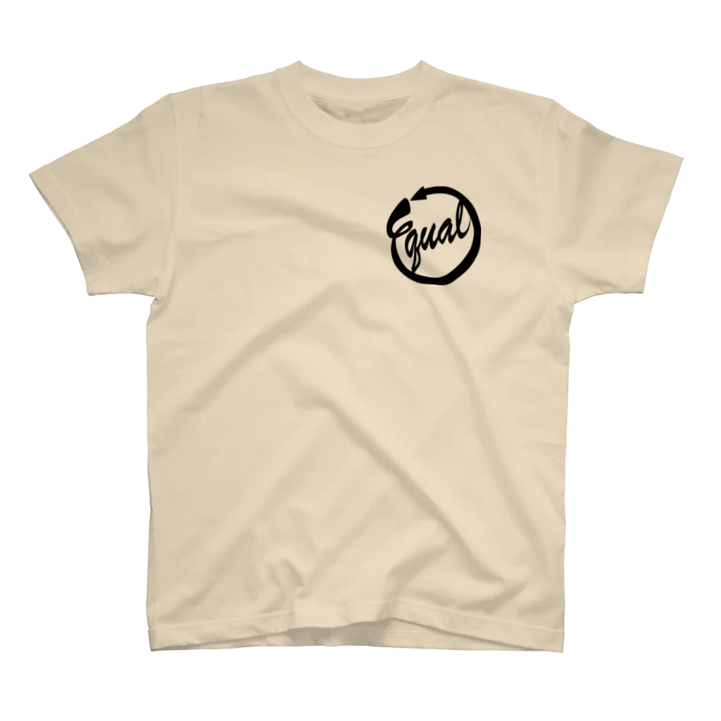 equal6006のロゴ Regular Fit T-Shirt
