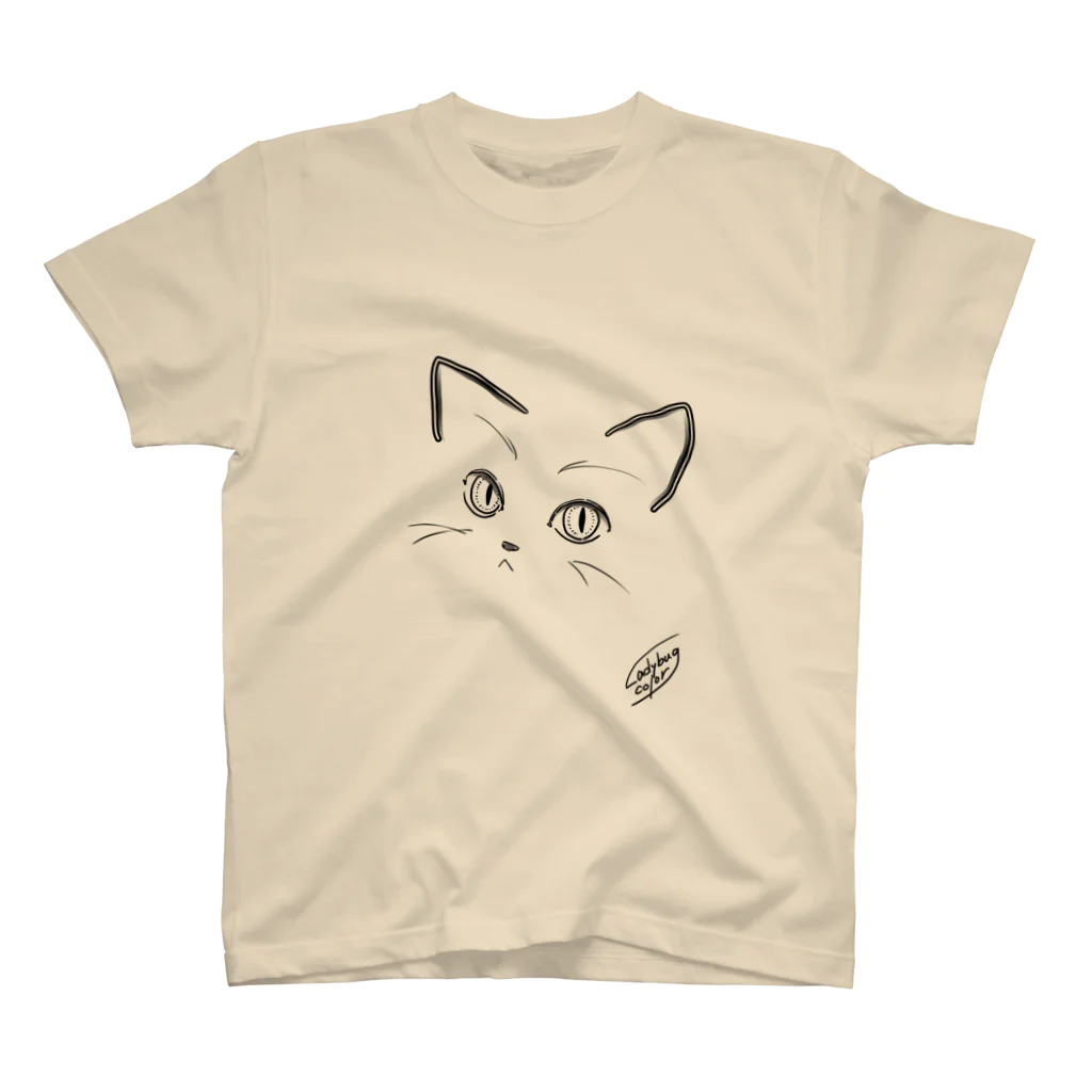 Ladybugcolorのにゃあん（猫目） Regular Fit T-Shirt