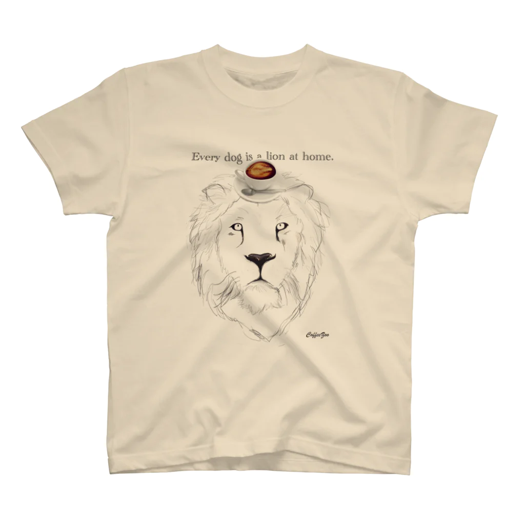 マイペースカフェのcaffe Zoo Lion スタンダードTシャツ