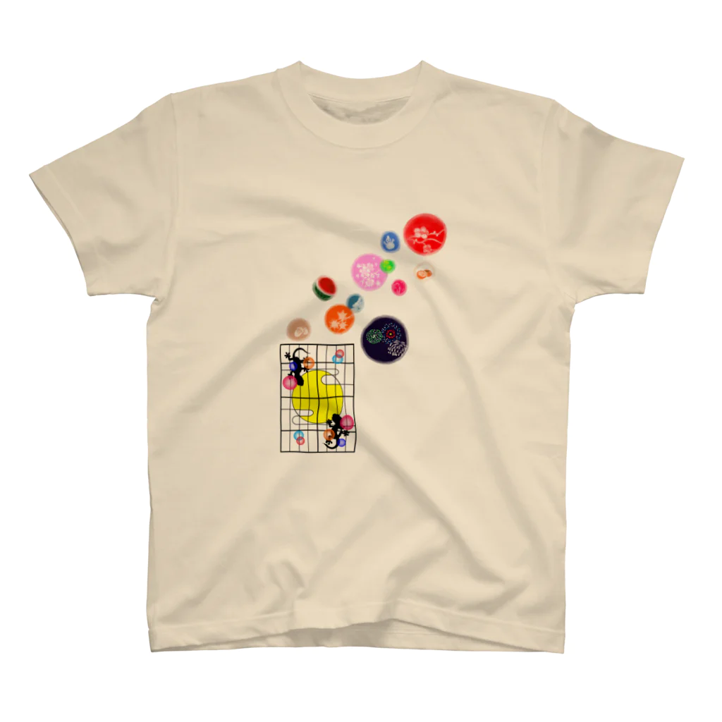 locus-loquaxの（しょうじ×やもりT）＝ヤモティー！！ スタンダードTシャツ