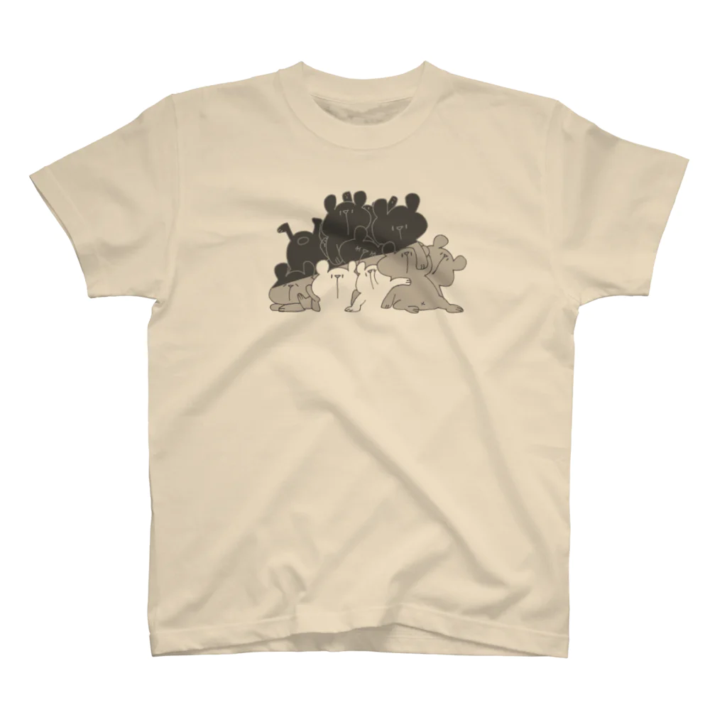 shirokumasaanのしろくまだらけ スタンダードTシャツ