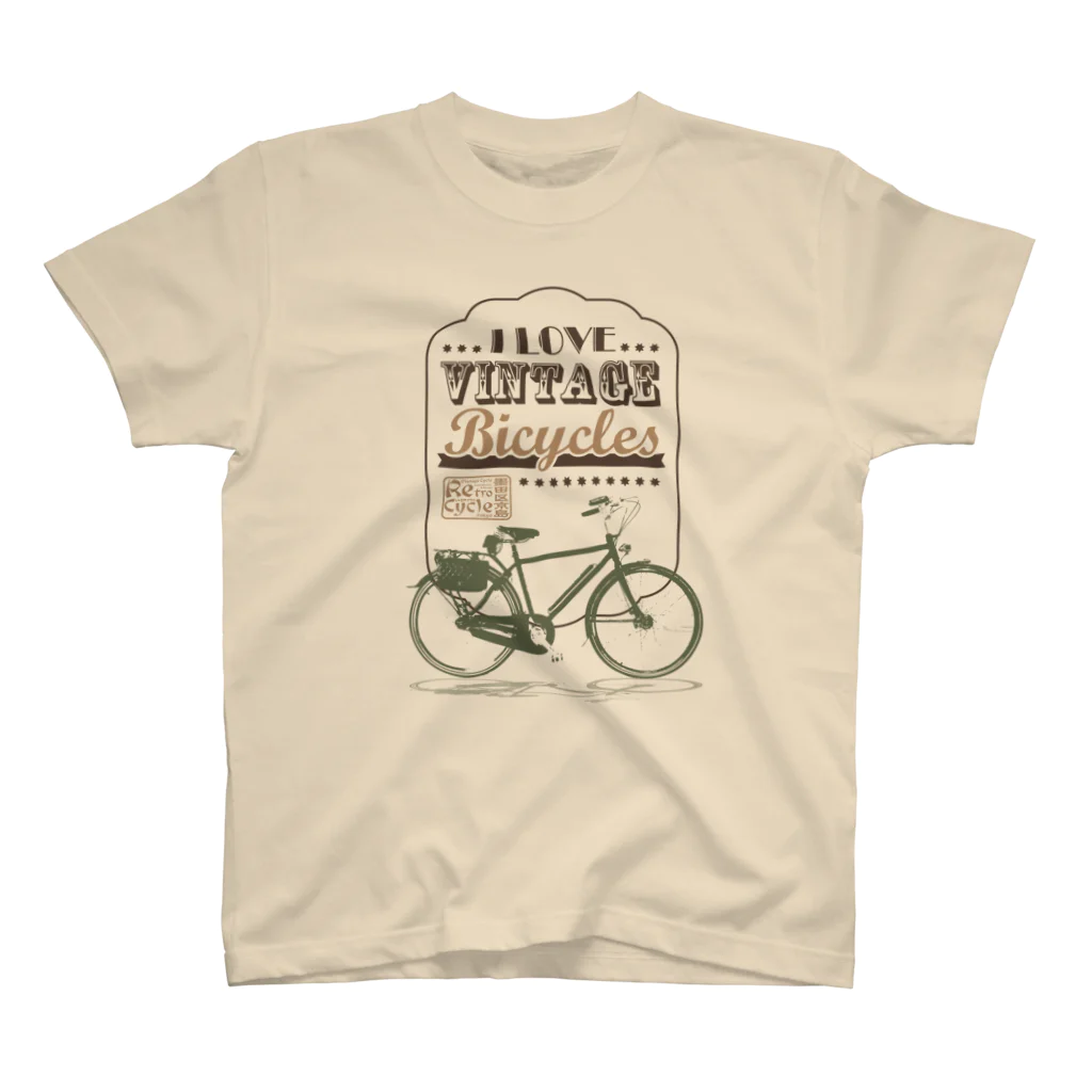 レトロサイクルのレトロサイクル - I Love Vintage Bicycles Regular Fit T-Shirt