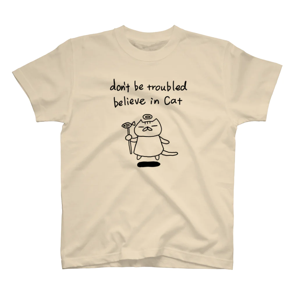 ムラカミアヤコのCAT IS GOD(ネコを信じよ） スタンダードTシャツ