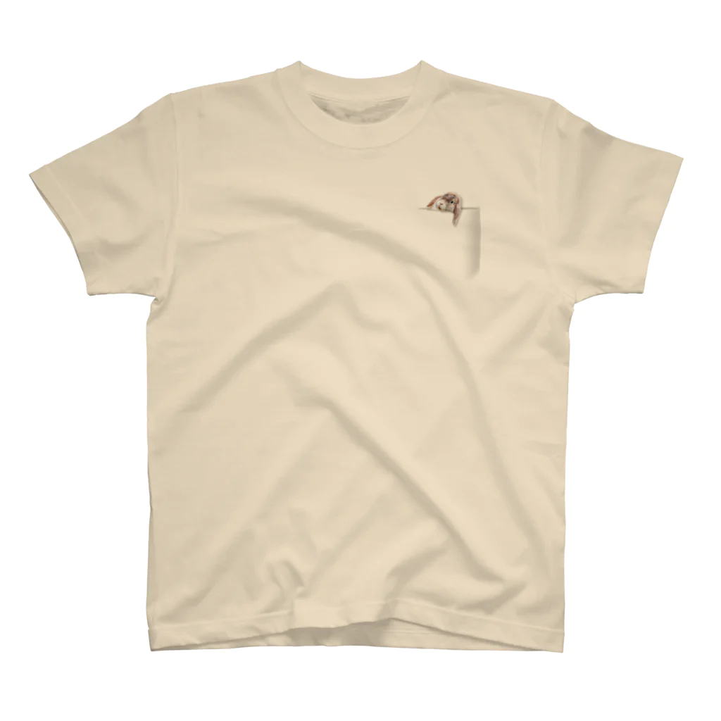 シズムFACTORYのポケットうさぎ Regular Fit T-Shirt