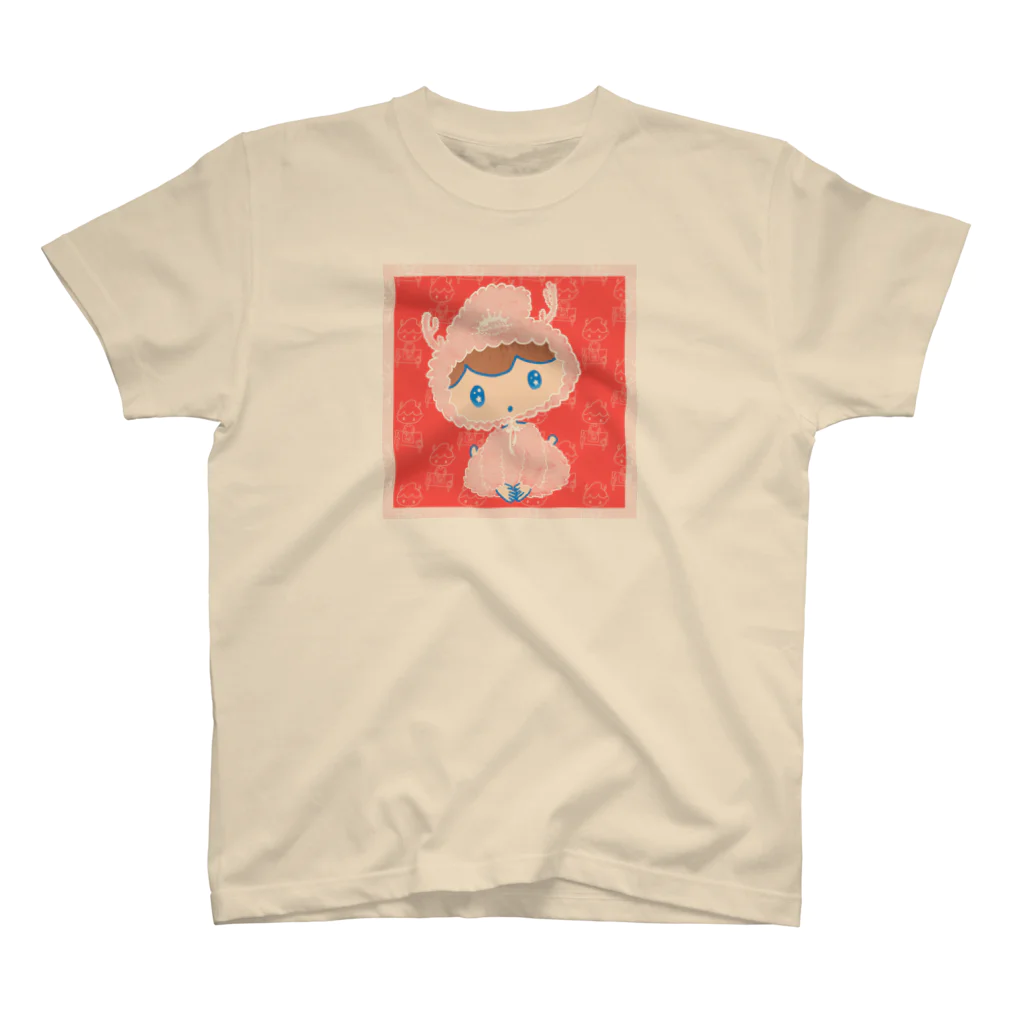 刺繍妖精グミシカのふんわりひつじのグミシカ Regular Fit T-Shirt