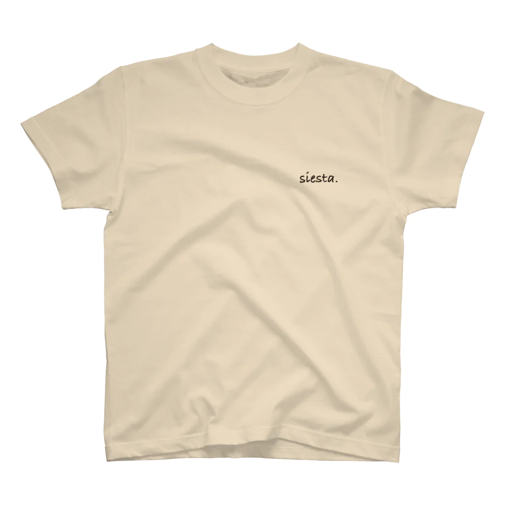 ぐでぐでふーふのsiesta. Tシャツ beige pick スタンダードTシャツ